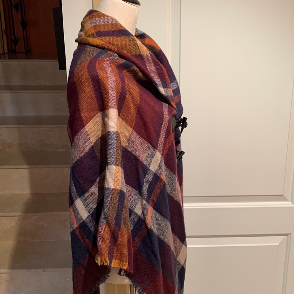 Mixit. One Size Shawl/ Wrap With Toggle Closure I… - image 3